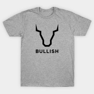 Bullish Black Logo - Bullish Crypto - Bullish Trend T-Shirt